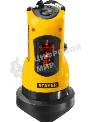 Нивелир лазерный линейный SLL-2, STAYER 34960-H2, штатив, кейс, 10м, точн. +/-0,5 мм/м