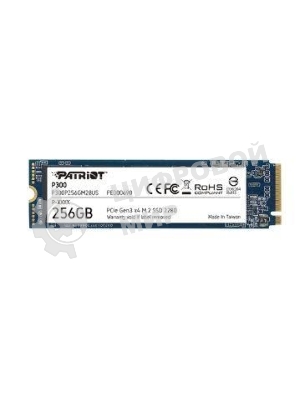 Накопитель SSD Patriot P300, 256Gb, PCIe 3.0 x4, M.2 2280, NVMe, R/W 1700/1100