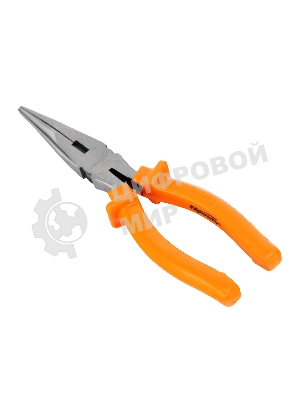 Длинногубцы Sparta Classic, 200 мм, прямые шлифованные, пластмассовые рукоятки