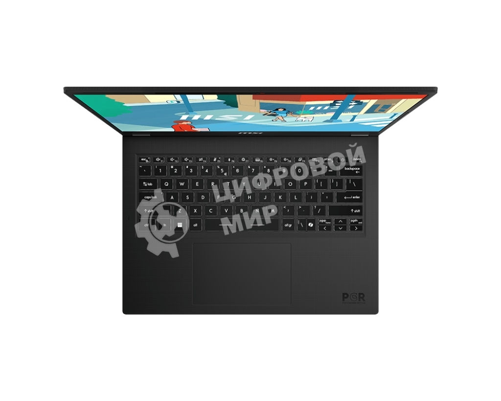 Ноутбук MSI Modern 14H Core i5-13420H 14” 16:10 FHD+ (1920x1200), 60Hz IPS DDR4 16Gbx1 Iris Xe Graphics 512Gb SSD 3cell (53.8Whr) 1.6kg Single backlight (White) Win 11 Pro,1y Black KB Eng/Rus