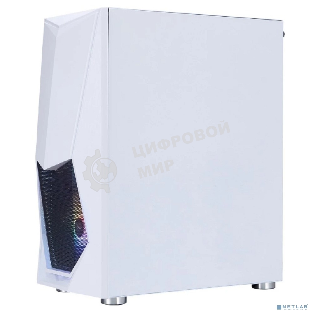 Компьютерный корпус 1STPLAYER DK DK-3 белый, ATX, 4x120мм FRGb fans