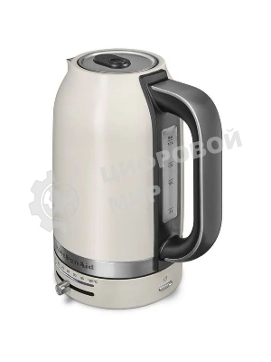 Чайник электрический KitchenAid, 1.7 л, регулировка температуры 50-100 градусов, съемный фильтр от накипи, индикация уровня воды, автоматическое отключение, белый