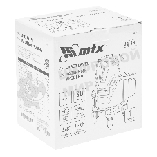 Лазерный уровень MTX MXL RED, 30 м, красный луч, акк. Li 2400 mAh, сумка, резьба 5/8