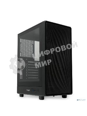 Компьютерный корпус без блока питания HSPD M510, Mesh Mid Tower, черный, TG, 0.5 SPCC, no fans ATX, mATX, mITX 180/280/160мм 1x2.5