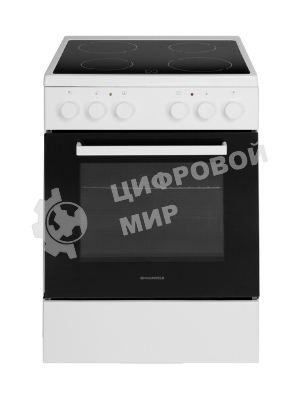 Плита электрическая Maunfeld MEC65CW07 белый, конфорок 4 шт, духовка 60 л, 60 см x 85 см x 60 см