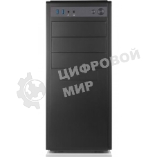 Корпус Foxline FL-886-U3C, Midi-Tower, чёрный, без вентиляторов в комплекте