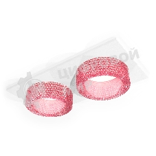 Комплект встраиваемого светильника Ambrella light XC6525042 SWH/PI белый песок/розовый MR16 GU5.3 (C6525, N6152)