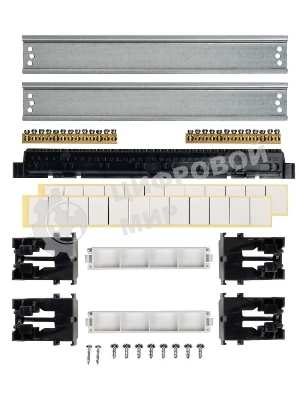 Корпус пластиковый ЩРН-П-24 IP41 черный прозрачная дверь TEKFOR IEK TF5-KP12-N-24-41-K01-K03