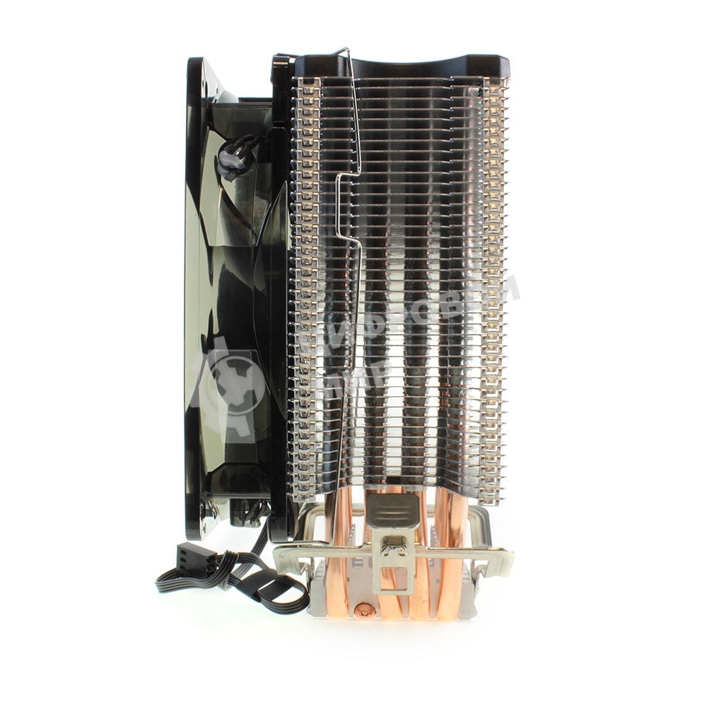 Кулер для процессора Crown CM-5 прозрачный/черный, 120 мм, 1500 об/мин, 30.8 дБ, 4 pin, 187 Вт, 148 мм