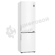 Холодильник LG GA-B509CQCL белый двухкамерный, 277/127л, морозилка снизу, Total No Frost