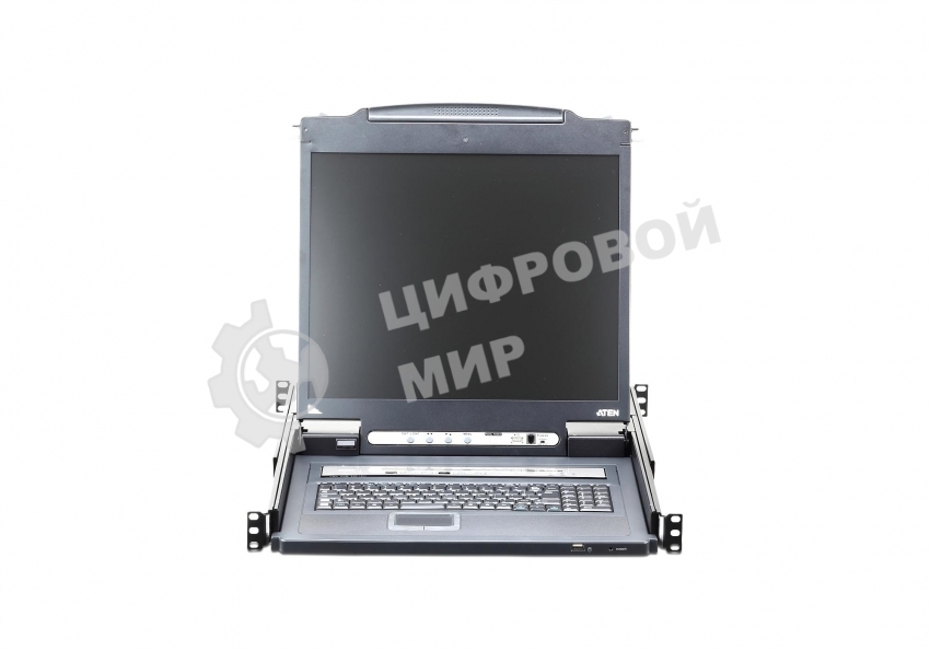 Переключатель KVM 16-портовый IP с ЖК-дисплеем Slideaway/ATEN SINGLE RAIL 16P PS/2-USB LCDKVMP 19INCH WIH IP