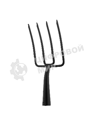 Вилы 4-х рогие, огородные, 175х220 мм, кованые, без черенка, АРТИ