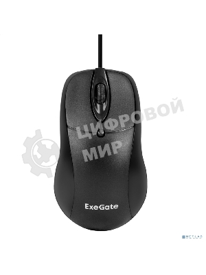 Мышь проводная ExeGate Professional Standard B100 черный, 1000 dpi, USB, кнопки - 3