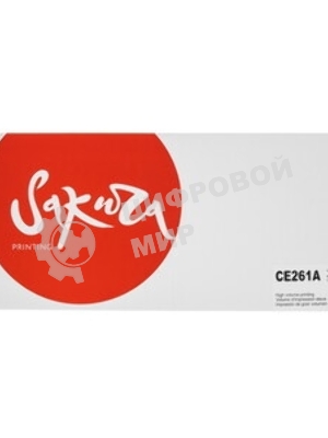 Картридж лазерный Sakura CE261A для HP Color LaserJet CP4020/4025/4520/4525, синий, 11000 к.
