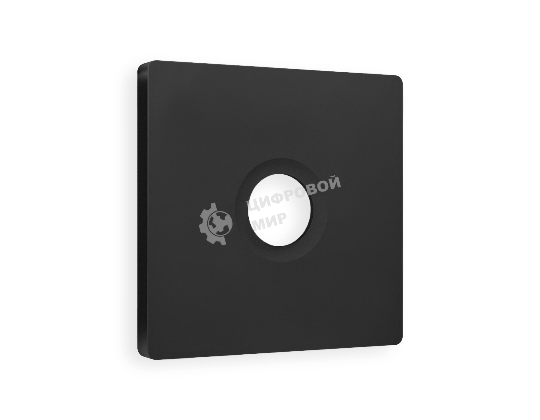 Лицевая панель ALFA (Черный матовый) для TV розетки QUANT AP8130