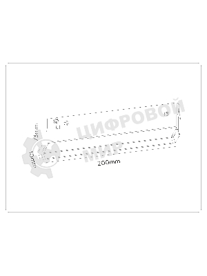 Трековый светильник GL2350 BK черный IP20 10W 3CCT 3000/4200/6400K 48V 200*10*73