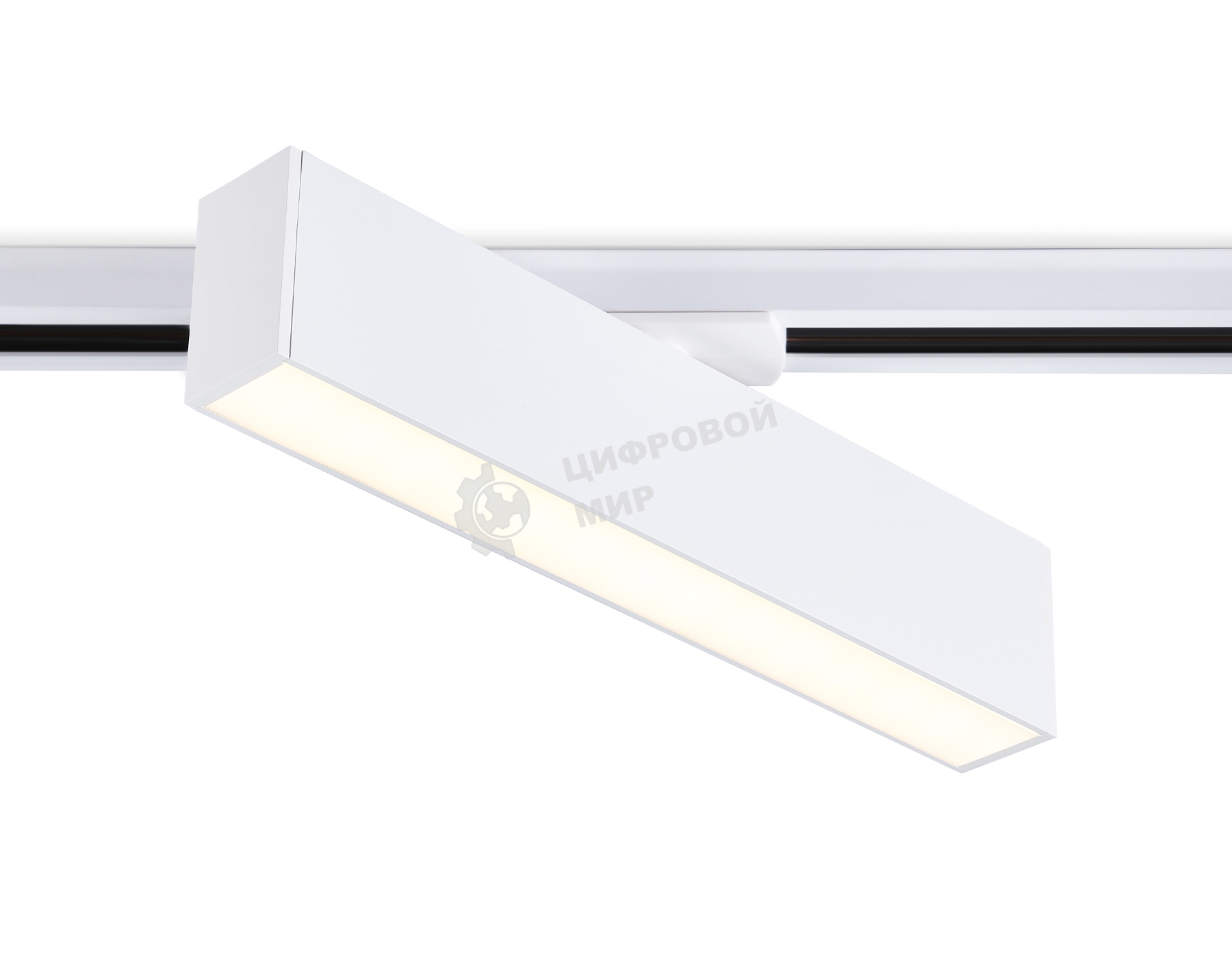 Трековый однофазный светильник Ambrella light GL6761 WH белый LED 12W 3000K 300*22*48