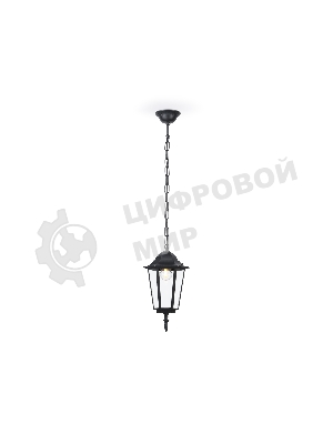 Светильник Ambrella light ST2029 BK/CL черный/прозрачный IP54 E27 max 40W D150*780