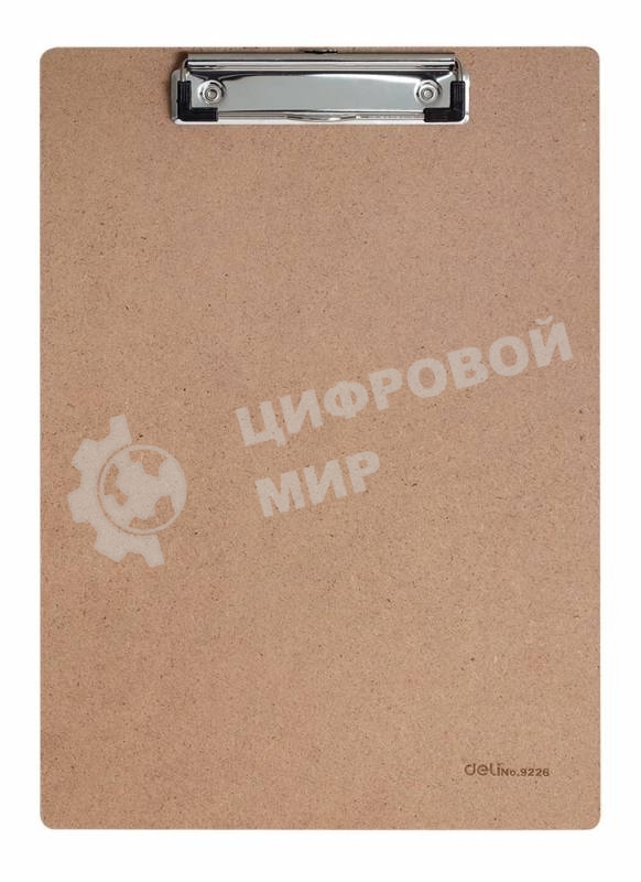 Папка клип-борд Deli E9226 A4 древесная плита бежевый
