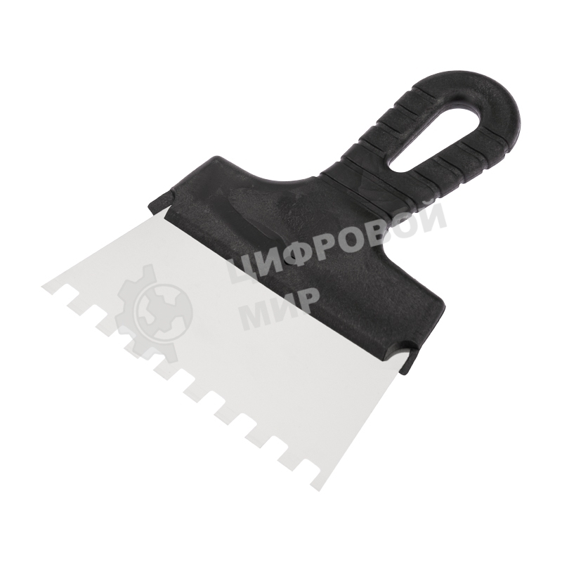 Шпатель фасадный Rexant 150 мм зуб 8х8 нержавеющая сталь, пластмассовая рукоятка