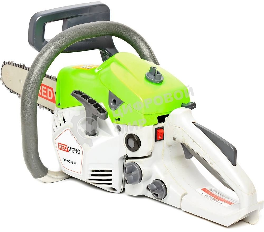 Бензопила RD-GC38-14. 1500 Вт,длина шины 35 см,шаг 3/8