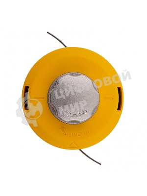 Катушка Denzel тримм. полуавтомат. легкая заправка лески гайка m10x1.25 винт m10-m10 алюм.кн