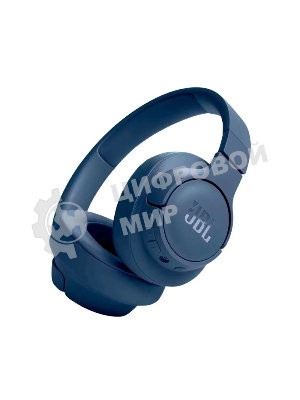 Беспроводные/проводные наушники JBL Tune 720BT синий, полноразмерные, Bluetooth + проводной, до 76 ч.