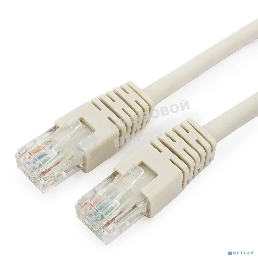 Патч-корд UTP Cablexpert PP6U-2M cat.6, 2м, литой, многожильный, серый