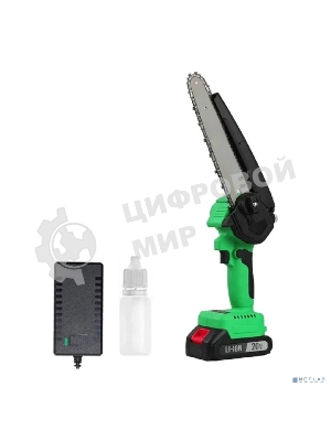 Пила цепная аккумуляторная бесщеточная Zitrek GreenSaw 20V [082-1858] 20В, 4,0А·ч Li-ion аккум. 1шт, ЗУ