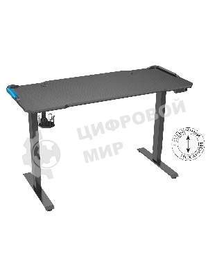 Стол игровой Cactus CS-EDL-GbK столешница МДФ черный, каркас черный