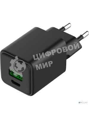 Сетевое зарядное устройство Rexant с двумя портами USB-A и Type-C, 30Вт GaN