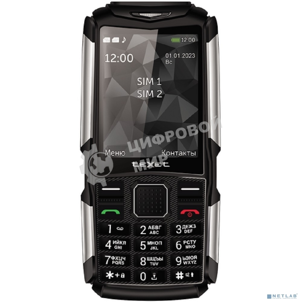 Мобильный телефон teXet TM-D314 черный