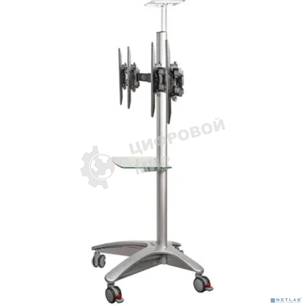 Arm media PT-STAND-15 (состоит из 2-х частей) black 1 шт/уп. Моб. стойка напол. для 2-х TV 26