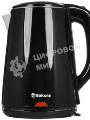 Чайник Sakura SA-2150BK 1.8 л, двойной корпус,черн д
