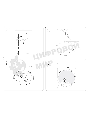 Настенно-потолочный светодиодный светильник Ambrella light FW11132 BK черный 18W LED 3000-6400K D300*38