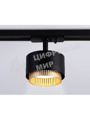 Трековый однофазный светильник Ambrella light GL5381 BK/GD черный/золото GX53 max 12W D95*130