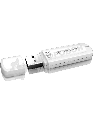 Флешка USB Transcend JetFlash 370 (TS64GJF370), 64Gb, USB 2.0, R/W 25/10, белый