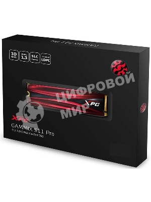Накопитель SSD ADATA 2.0Tb, PCI-E 3.0 x4, XPG S11 Pro, M.2 2280, R/W 3500/3000Mb/s RET