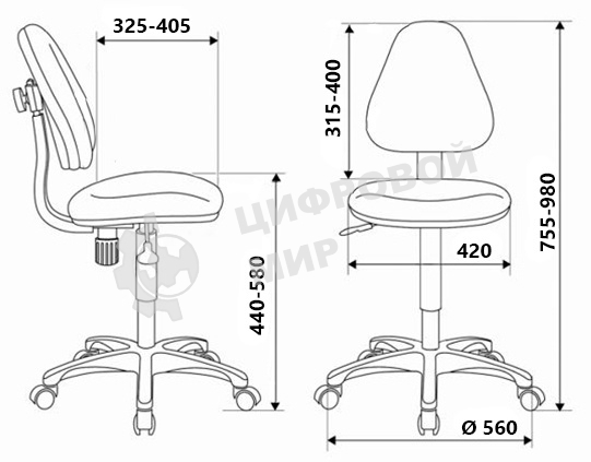 Кресло детское Бюрократ KD-4 мультиколор маскарад крестовина пластик