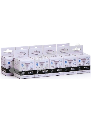 Лампа светодиодная Gauss Elementary MR16 3.5Вт цок.: GU5.3 спот 220B 4100K св. свеч. бел. ней. MR16 (упак.: 10 шт) (13524)