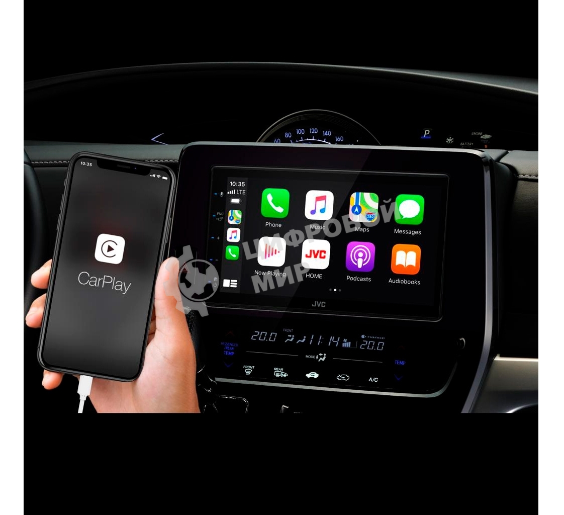 Автомагнитола JVC KW-M560BT 2DIN 4x50Вт