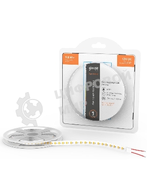 Лента светодиодная Basic Gauss 12V 9,6W/m 624lm/m 3000K IP20 LED 2m 1/100