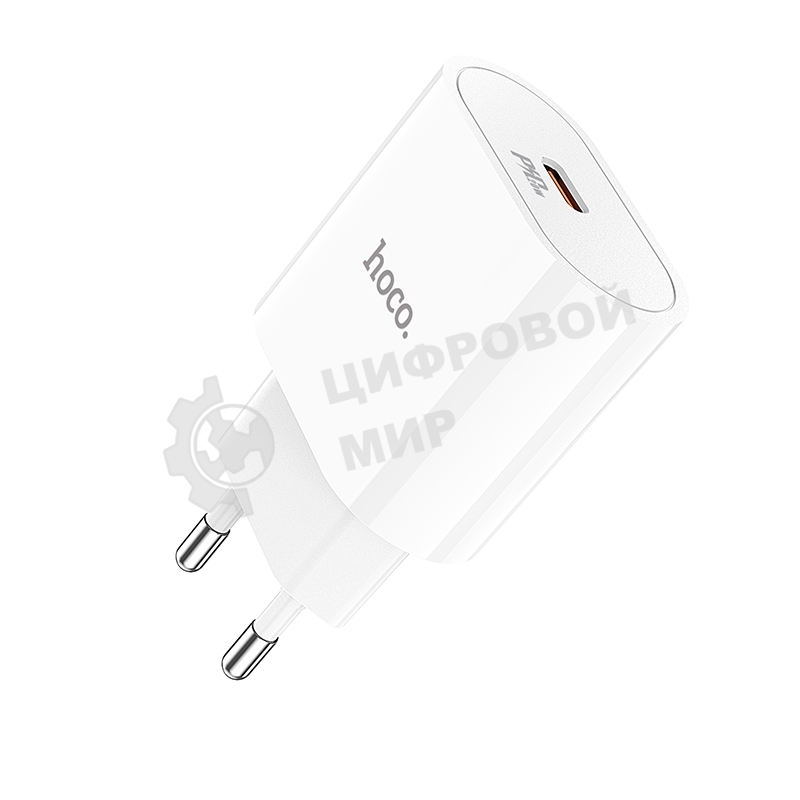 Сетевое зарядное устройство Hoco 20Вт, 3А, QC3.0/PD, 1хType-C, C94A, белый, коробка
