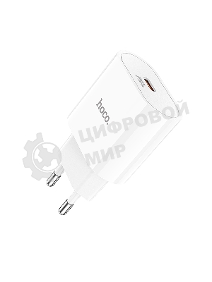Сетевое зарядное устройство Hoco 20Вт, 3А, QC3.0/PD, 1хType-C, C94A, белый, коробка