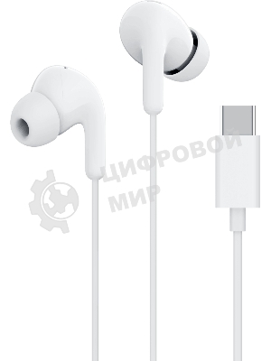 Проводные наушники Xiaomi Type-C Earphones белый, внутриканальные, USB Type-C