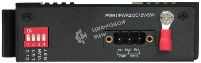 Медиаконвертер OSNOVO Промышленный компактный медиаконвертер GE, 1 x GE (10/100/1000Base-T), 1 x GE SFP (1000Base-X)