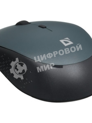 Мышь беспроводная Defender Auris MB-027 серый, 1600 dpi, радиоканал, USB, кнопки - 4