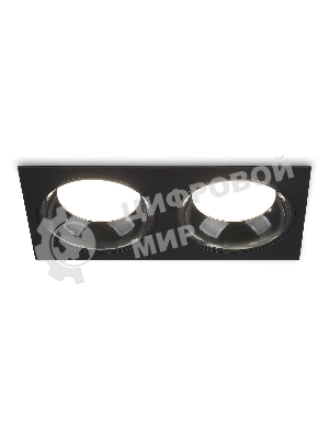 Светильник Ambrella light TN52344/2 SBK/GBK черный песок/черный глянец GX53 max 12W 220*115*25