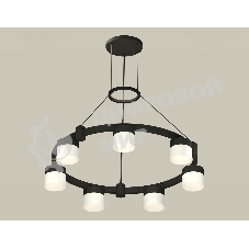 Светильник Ambrella light XR92051604/7 SBK/FR черный песок/белый матовый GX53  (A9205, C9238, N8402)