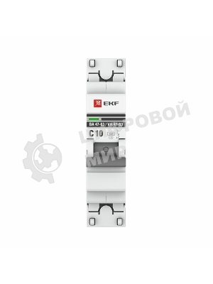 Выключатель автоматический EKF mcb4763-1-10C-pro 1P 10А (C) 4,5kA ВА 47-63 EKF PROxima